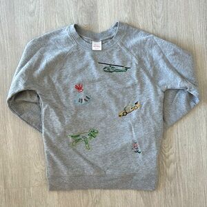 NWT! Hanna Anderson 100% cotton embroidered Boy sweatshirt